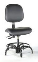 Chair, Ergonomic Painted Series, Tubular Steel base with Foot RingBiofit Engineered Products